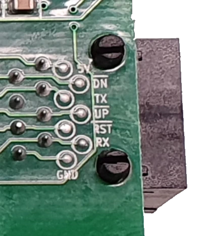 Silk screen of RJ45 on board