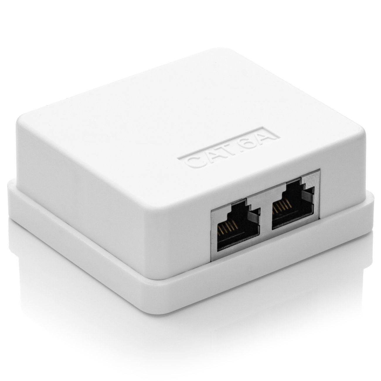 Deleycon 2x RJ45 surface mount network outlet